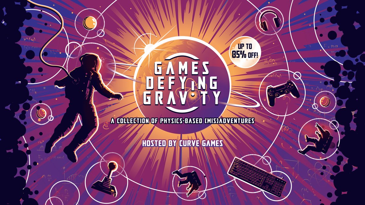 We are part of the Games Defying Gravity sale hosted by @curvegames 😊 Thank you for including Projected Dreams ⭐️ Check out all these fantastic discounts, demos, and a collection of physics-based games! store.steampowered.com/publisher/curv… #IndieGame #GDGravity