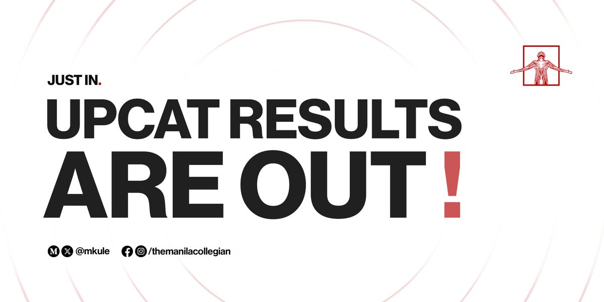 UPCAT RESULTS ARE NOW OUT! The results of the University of the Philippines College Admisstion Test (UPCAT) may now be accessed at upcat2024results.up.edu.ph. Pagpupugay sa mga bagong Iskolar ng Bayan! #UPCAT2024