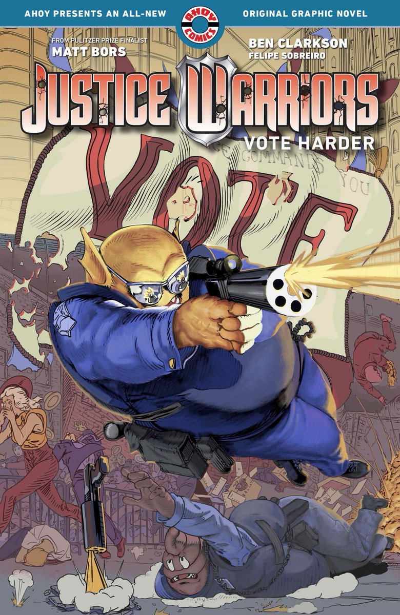 This fall, we return to Bubble City for the most important comic book election of your life. JUSTICE WARRIORS: VOTE HARDER An original graphic novel out 9/10/24 —Check out some preview pages here: comicbook.com/comics/news/ma…