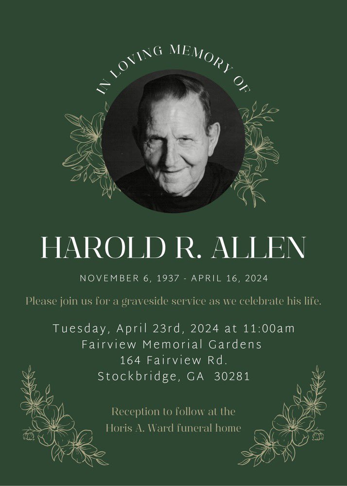 Robin_Lamp's tweet photo. My Dad’s Goodbye service https://t.co/cRE7a4U8XK
