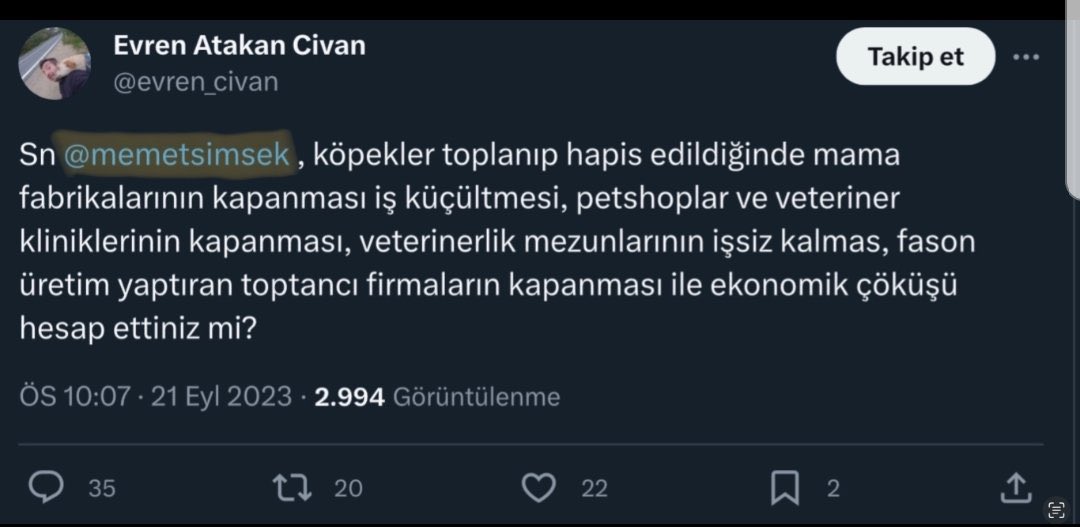 Derdi köpek olduğu iddia edilen bir arkadaşın, asıl sorununun mama fabrikalarının kapanması olduğunun komik ispatı 😂