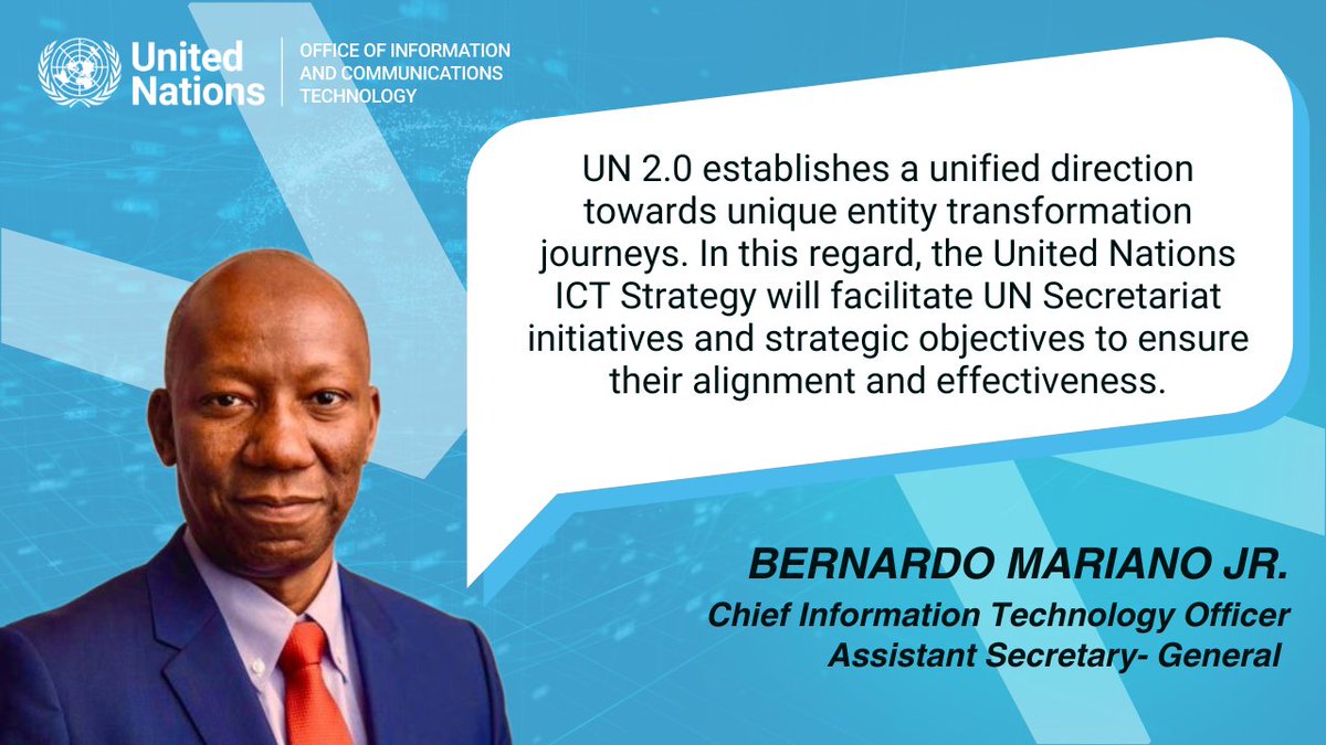 At @UN_OICT, a #Transformation towards UN 2.0 is required to ensure that @UN remains relevant, remains at the forefront of changes in the world and remains centric on #Innovation! RSVP now to learn more about #DigitalTransformation during UN 2.0 Week: un-two-zero-week.org