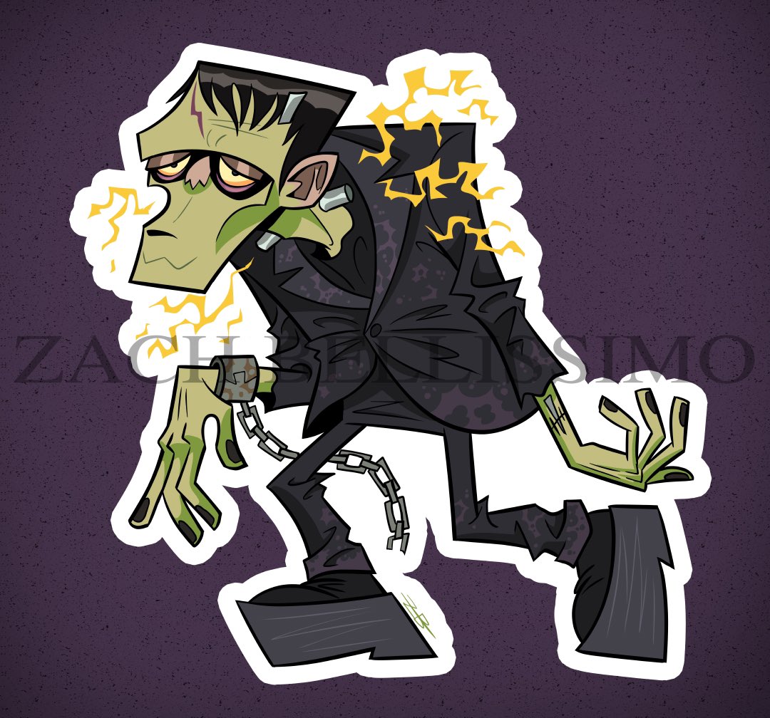 FRANKENSTEIN (1931) Die Cut Sticker ⚡️ Only available at MONSTERPALOOZA, I’ll be at booth 176 in section “Bride”, May 31st- June 2nd in Pasadena!