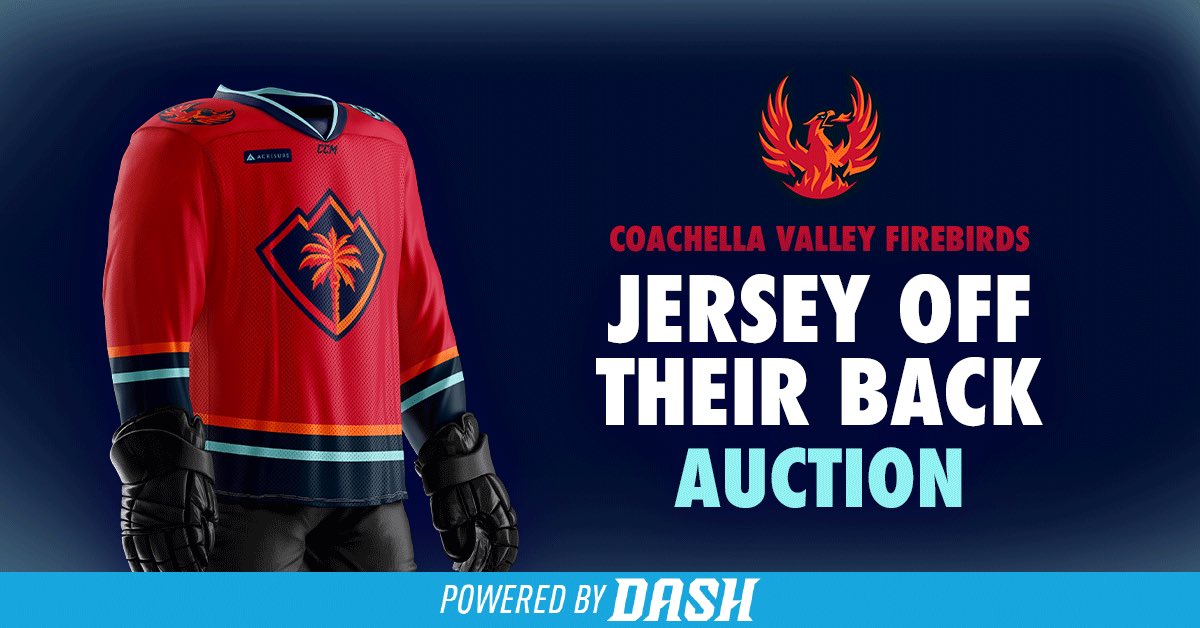 Jersey off their back is now live! Bid on your favorite player to take home their jersey this Sunday after the game! #OneValley #OneTeam #CVFirebirds 

click here to bid now: web.dashapp.io/team/coachella…