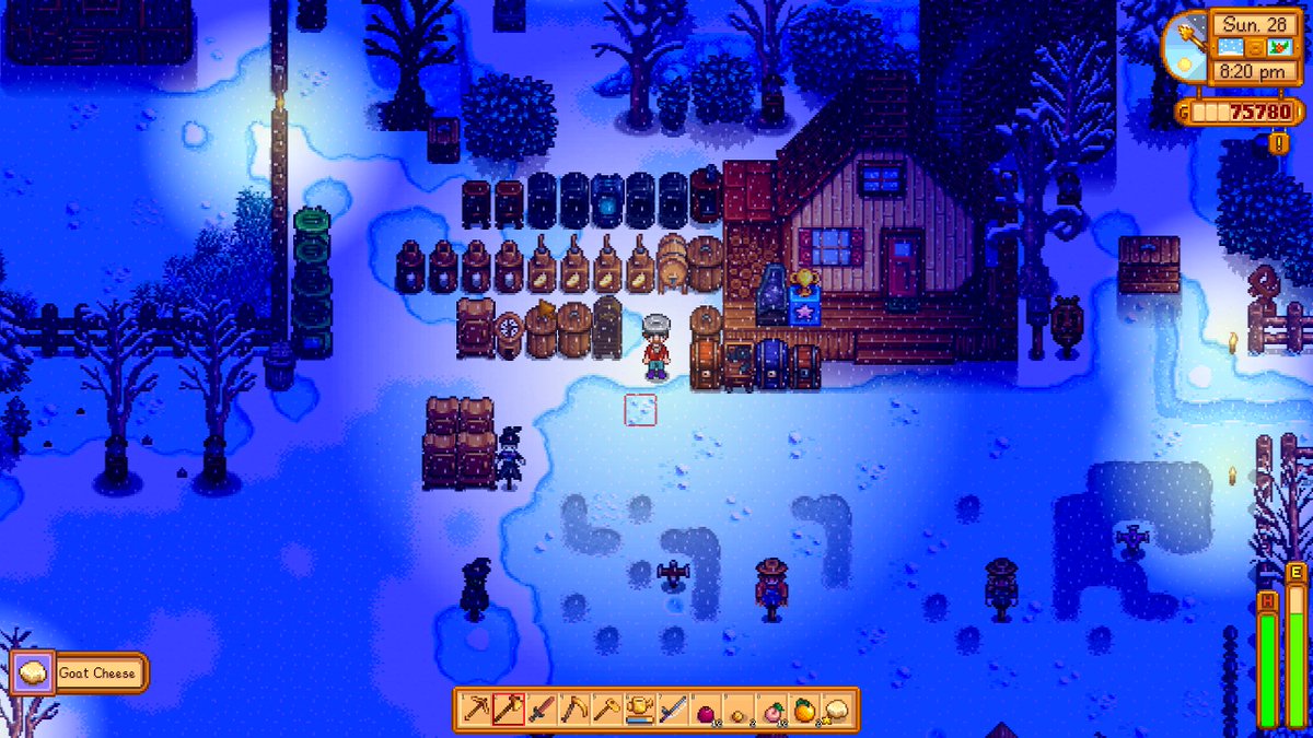 Wrapping up the first year in Stardew valley on fwarm farm! Community bundle complete and tried for 1mil gold earned but missed it by a bit to get relationships up instead. 777k earned for the year! Been having a blast with this, definitely going to continue the save.