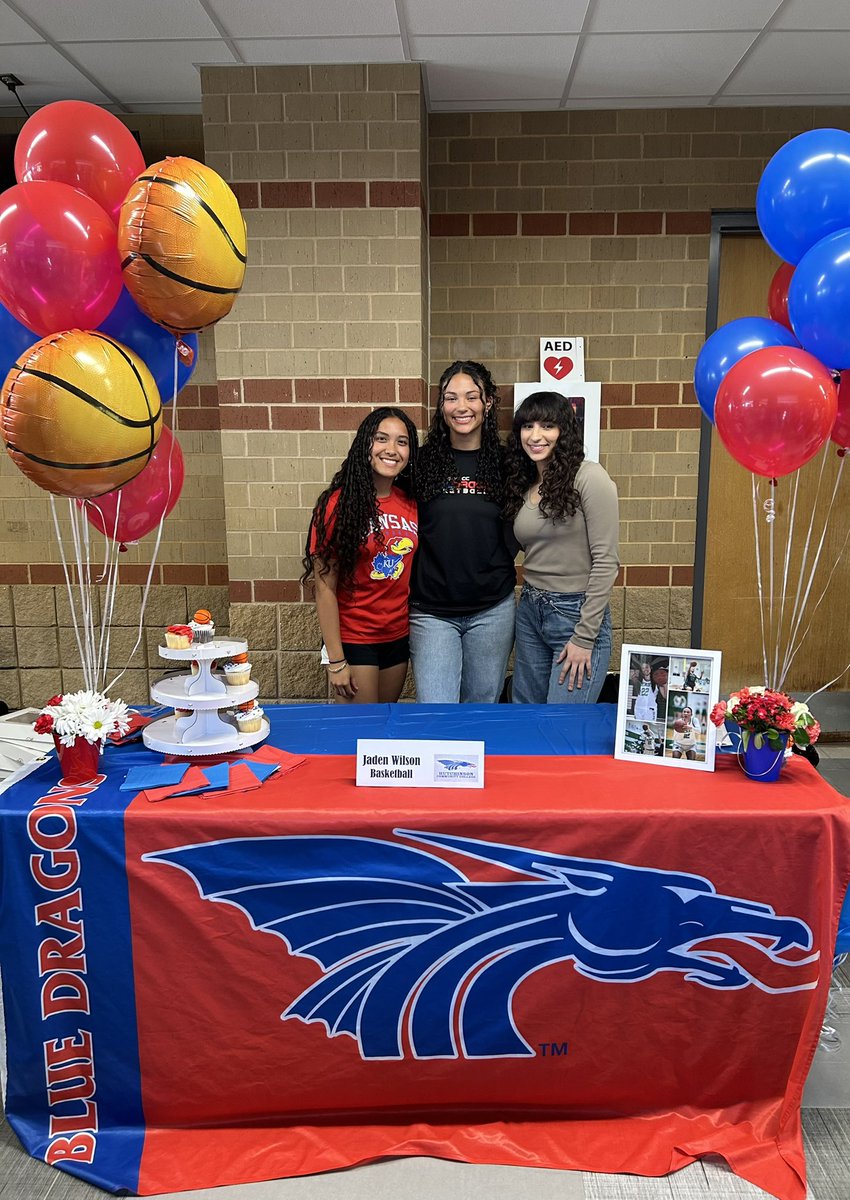 Officially a Blue Dragon!!! Thank you to everyone who made this possible and to who came to support yesterday❤️💙@GameBallBasket @hutchccwbb