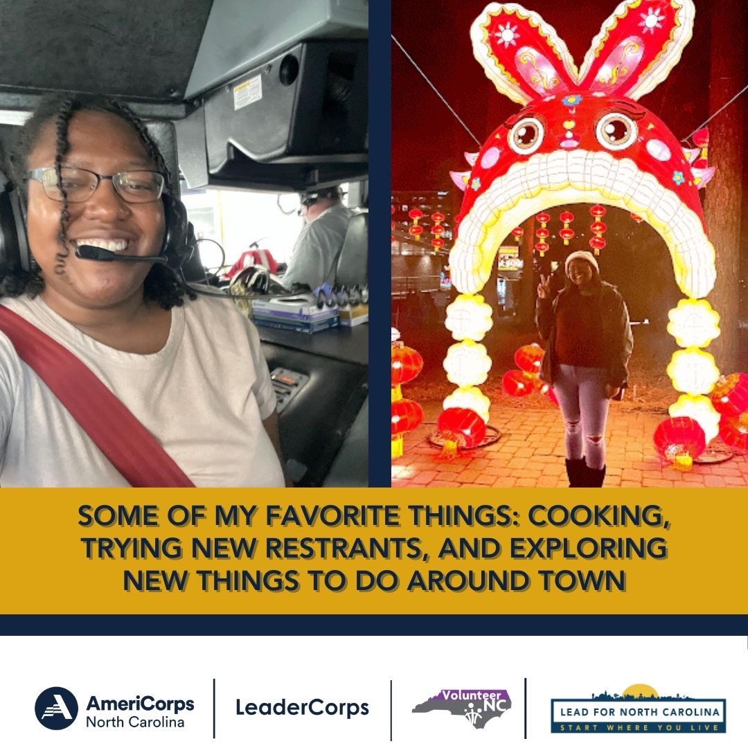 VolunteerNC's tweet photo. Adrienne Stacy is our second #LeaderCorps member spotlight this week serving with #LeadforNC! Thank you Adrienne for serving your community with enthusiasm and a passion for helping others! @AmeriCorps @LeadforNC https://t.co/g7APDOErqG