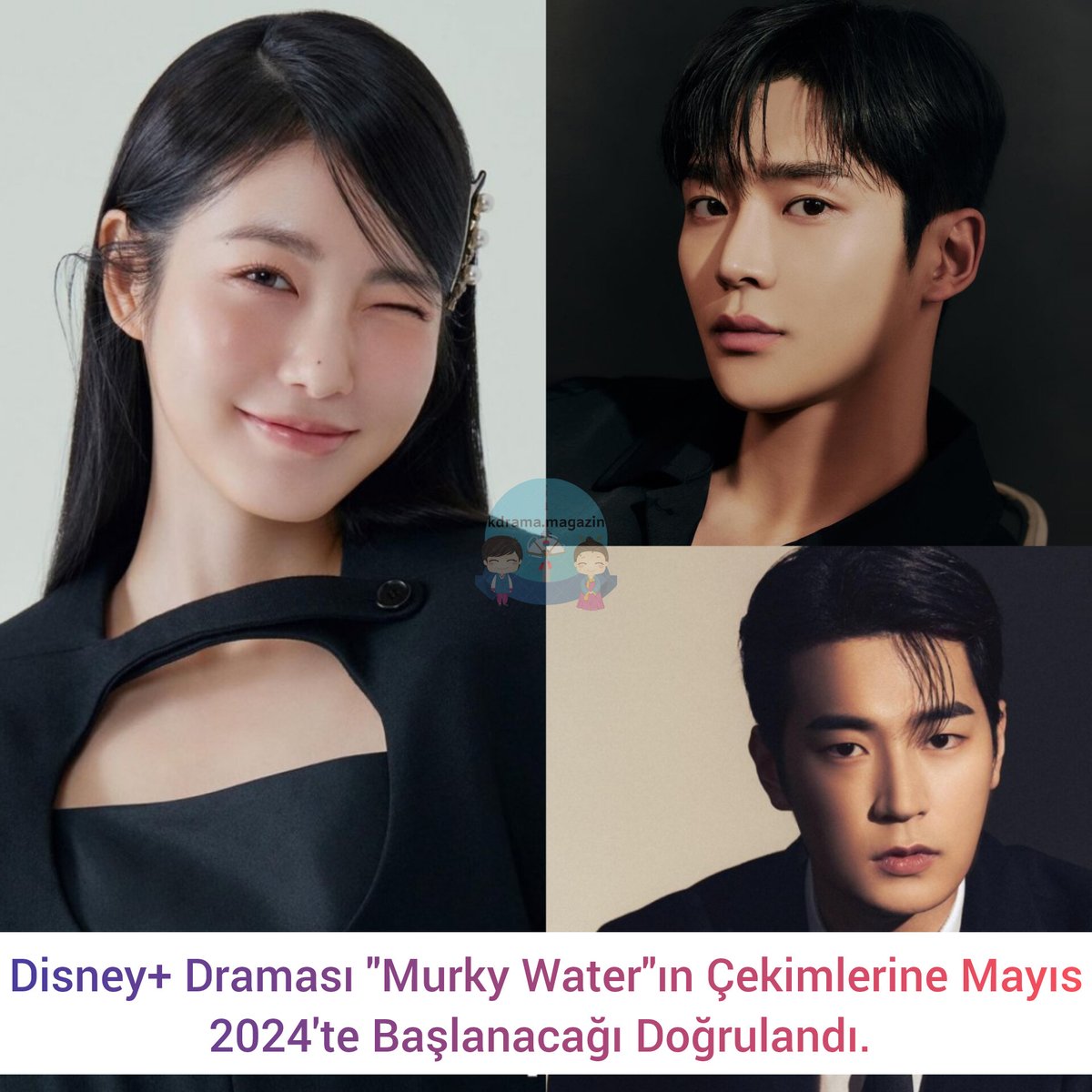 kdrama_magazin's tweet photo. Disney+ Draması #MurkyWater'ın Çekimlerine Mayıs 2024'te Başlanacağı Doğrulandı.
#Rowoon #ShinYeEun #ParkSeoHam #MuddyStream https://t.co/8CjzqohGc3