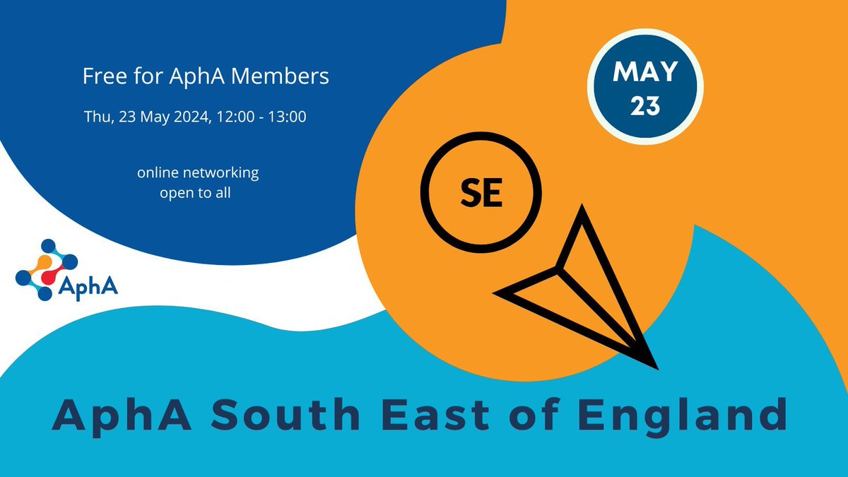 🌍 Curious about the South East AphA Branch's activities? 

Get a comprehensive overview from our Branch Leads - Jeanette, Louise & Natalie on 23 May 2024, 12:00 - 13:00 BST. An opportunity not to be missed! #AphAMeeting #SouthEastBranch 

buff.ly/3vGeNsu