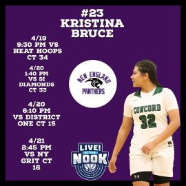 Excited to compete this weekend live at the nook. Coaches, come check out my schedule!