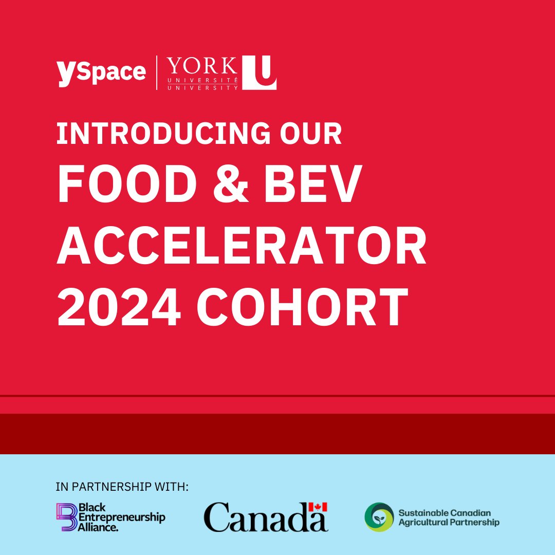 YSpaceYU's tweet photo. A huge shoutout to our 2024 Food & Beverage Accelerator Cohort 👏
Learn more: https://t.co/aRBZUoTso9
#YRFood https://t.co/7Za63Ex6Zv
