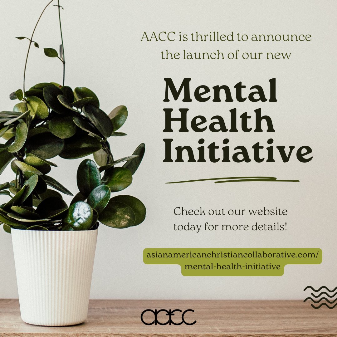 1/3 AACC is thrilled to announce the launch of our Mental Health Initiative! Drawing from Jesus' emphasis on meeting individuals' needs, AACC's Mental Health Initiative strives to cultivate environments where hope and transformation can flourish.