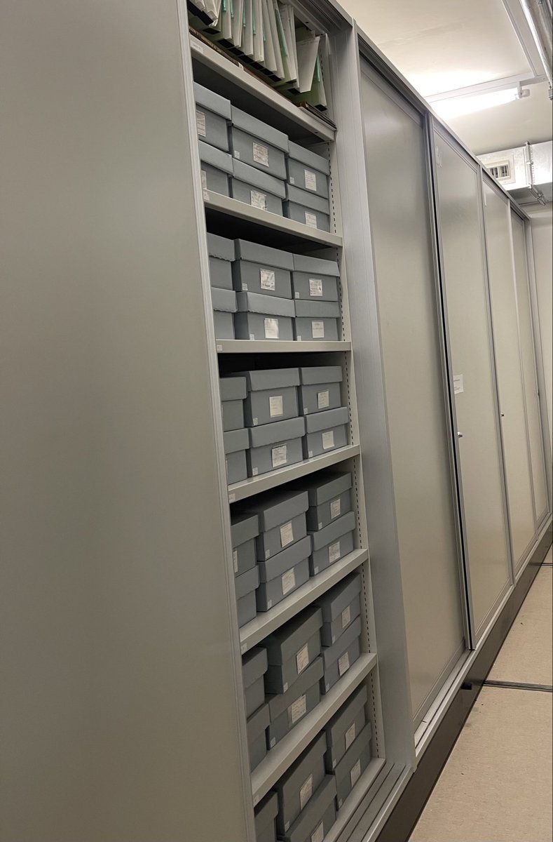 #Archive30 There is a vast amount of correspondence in the #archive @britishmuseum & we’re making progress with sorting, re-packaging & re-shelving it into better archive storage to protect it for the future. #preservation #ConservationWin #BritishMuseum