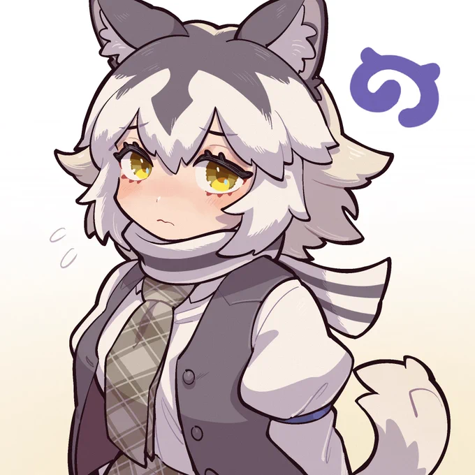 たからさんのシンリンオオカミちゃんありがとうございました#フォロワーさんの絵を自分の絵柄で描く 