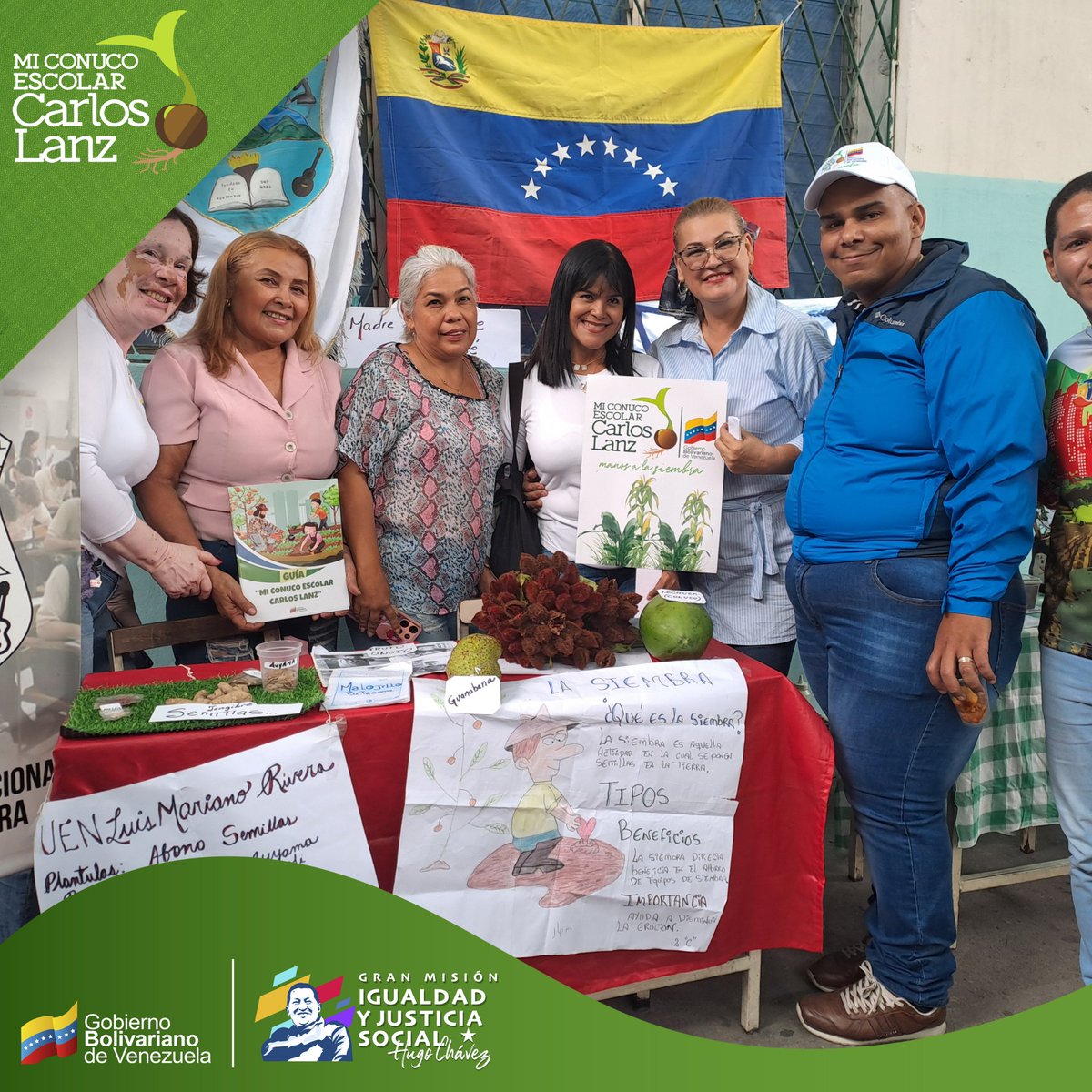 Con la participación de la autoridad única <a href="/LeiraSuarezPsuv/">LeyraSuarezPsuv</a>, <a href="/Di79Pablo/">PabloDi79</a> coordinador del <a href="/PTMSNACIONAL/">Programa Todas las Manos a la Siembra</a>, Supervisión Educativa del @MPPEDUCACION <a href="/lcastronsc/">Luis. A. castro</a> se realizó el Lanzamiento del Plan Nacional Mi Conuco Carlos Lanz. 
#BloqueoCero 
<a href="/NicolasMaduro/">Nicolás Maduro</a> 
<a href="/_LaAvanzadora/">Yelitze Santaella</a>