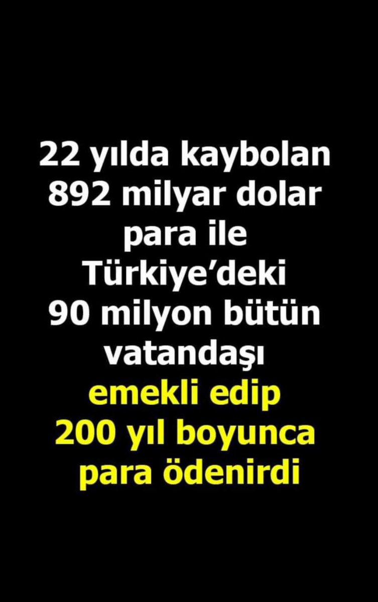 Keşke çalınan paranın büyüklüğünü canım milletim bir anlayabilseydi 🤨🤷‍♂️

Atanmışlar Seçilmişler Değil
#HalkınÇıraklarıKararVerdi