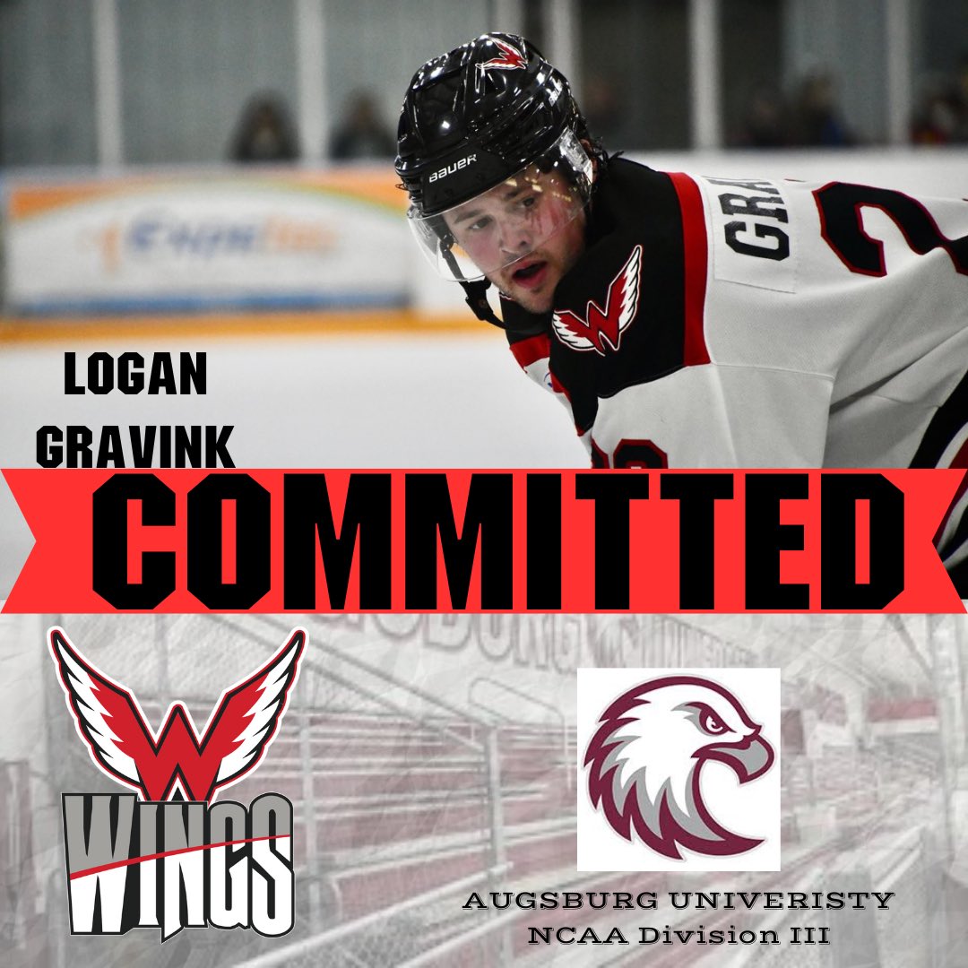 Logan Gravink, forward for the Aberdeen Wings, has announced his commitment to play DIII hockey at Augsburg University!
Full Details Here: aberdeenwings.com/logan-gravink-…
#WingsWay #WingsFamily #NAHL