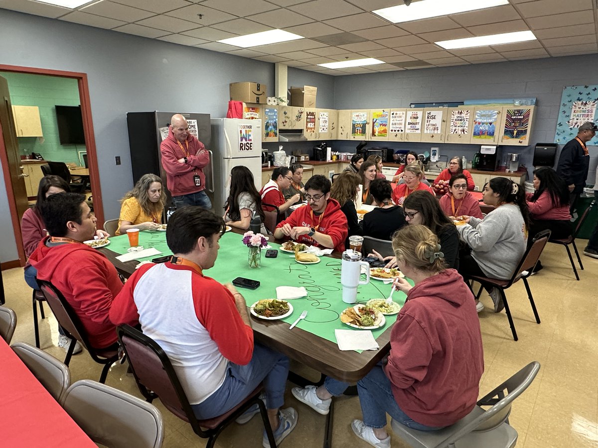 Last week, Sherwood leadership joined Christy Tortorello as she was honored as a Golden Apple Award finalist & Oak Terrace staff celebrated Principal Lilli Melamed for earning her doctorate. Congrats to Christy & Lilli and thank you to our incredibly supportive staff! #112leads