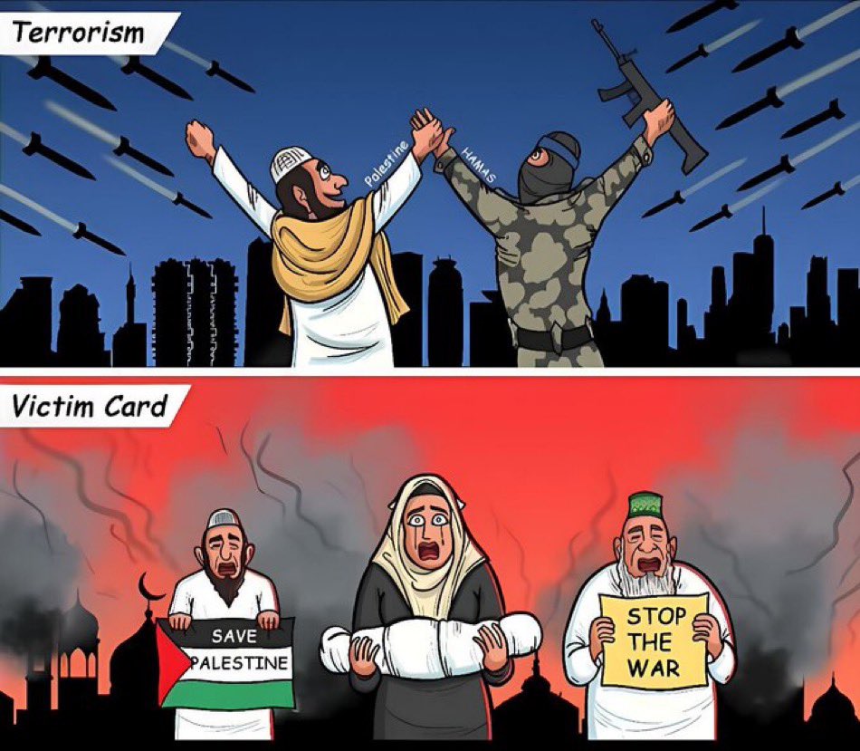 nosmh_x's tweet photo. Palestinians are the only people on Earth who feel entitled to declare war on their neighbor repeatedly, reject offers of statehood, receive billions in aid, waste it all on weapons for yet another losing war, murder babies, and still have the whole world feel sorry for them. 😭 https://t.co/zfwJvavrrS