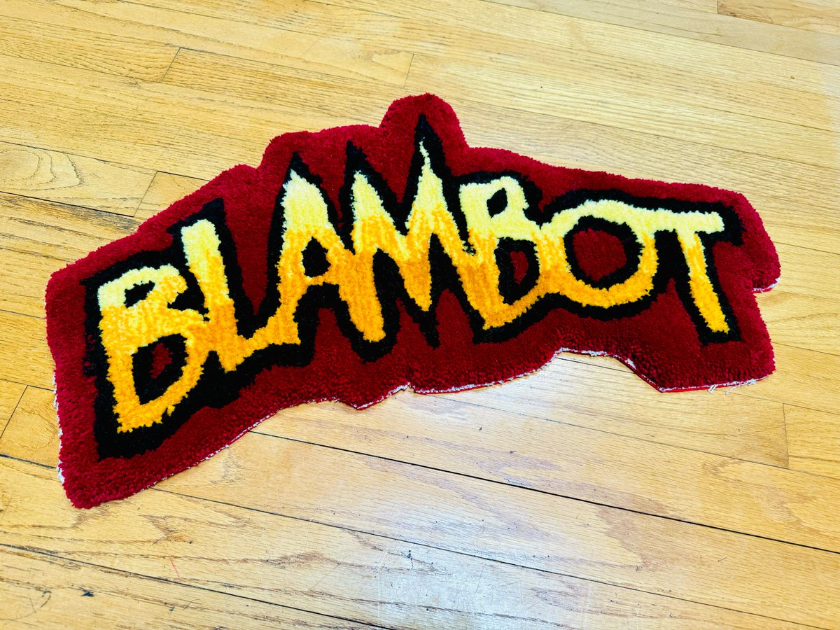 Awesome Blambot throw rug! Made by, @concetta1099!