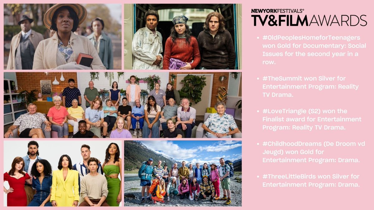 Congratulations to @endemolshineAu, @topkapifilms, @TigerAspectUK and #DouglasRoadProductions for their wins at the #NYFTVFilmAwards! 🎉

Well done to the amazing teams behind these shows.

#NewsFlash #EndemolShineAustralia #NINENetwork #TopkapiFilms #TigerAspect #WeAreBanijay