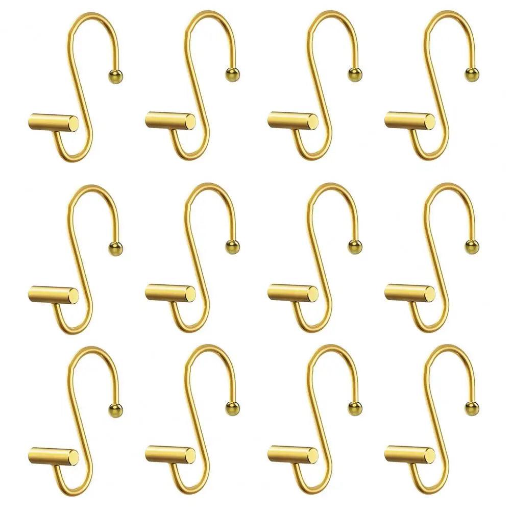 Get wrapped up in designs with Gold S-Shaped Metal Curtain Hooks - Set of 12 Decorative Bathroom Shower Curtain Rings 🎭🚿 Tap the link in our bio to see more!#BathroomDecor #BathroomMakeover #ShowerCurtains #BathTime #BathroomStyle #BathroomDetails #LuxuryBathroom #BathroomInspo