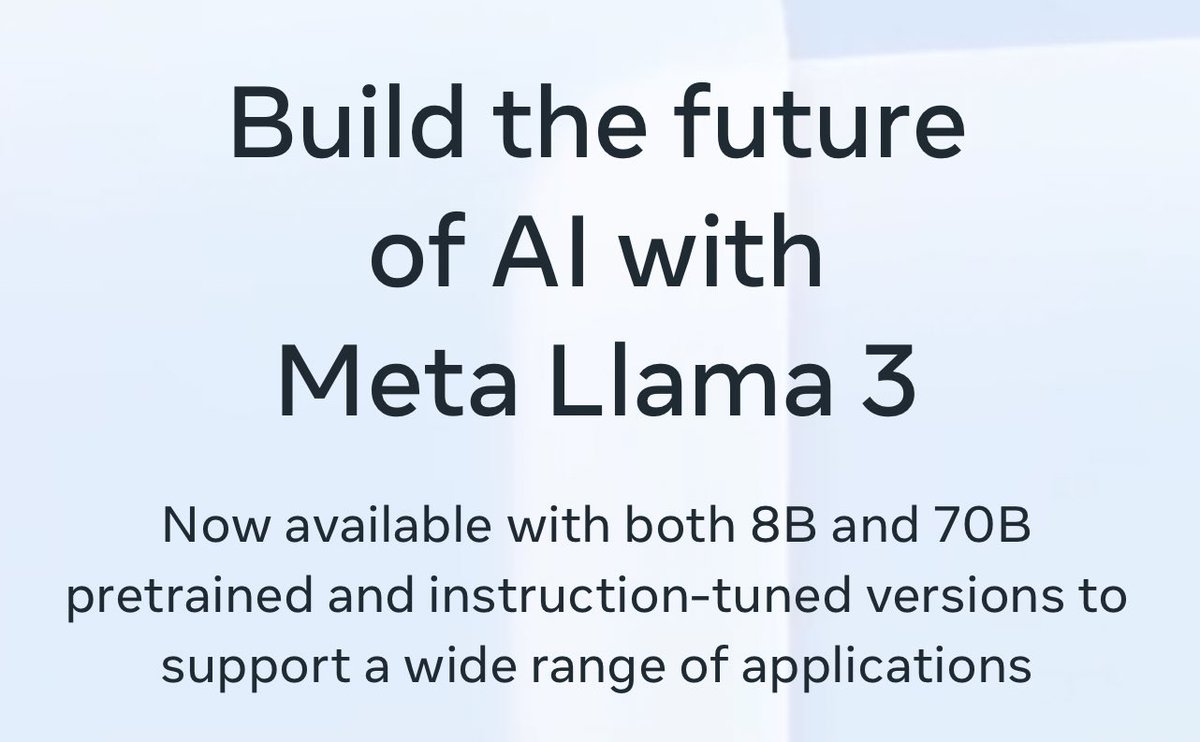 Congrats to @AIatMeta for Llama 3, the latest version of the model that started the open weight AI revolution. @orange we appreciate the flexibility that open models provide to us given our wide array of commercial needs and computing environment challenges across 26 countries.