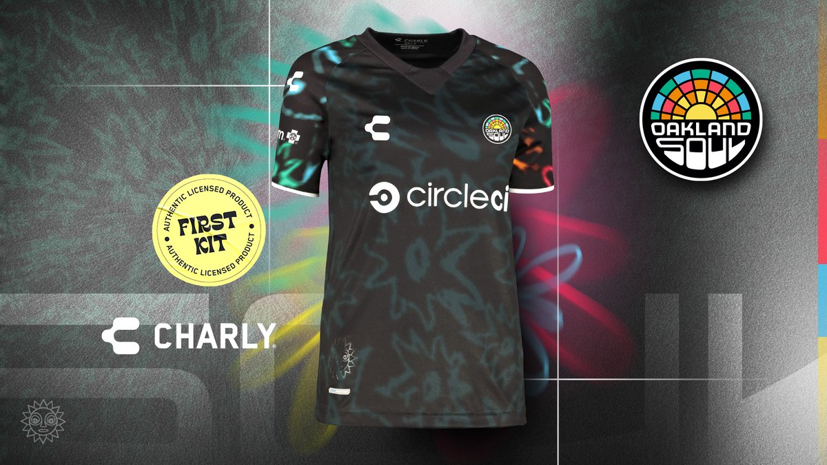 The Oakland Soul SC <a href="/Charly_USA_/">Charly USA</a> First Jersey – a wearable piece of art – is thoughtfully designed to embody Oakland’s soul through its unique features.  

The jersey's rich black canvas is subtly adorned with a hand-drawn flower pattern by the artwork of Oakland youth, a nod to
