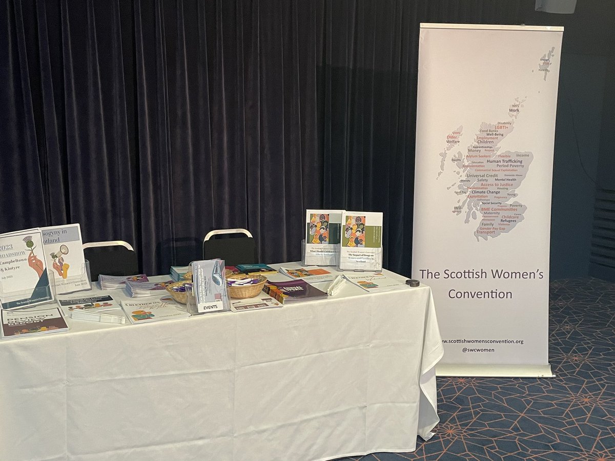 We are set up at our Dundee Roadshow, all women welcome to join us Apex City Quay Hotel from 6.30pm-8.00pm. Looking forward to meeting you all 💜 #SWCRoadshows #Dundee