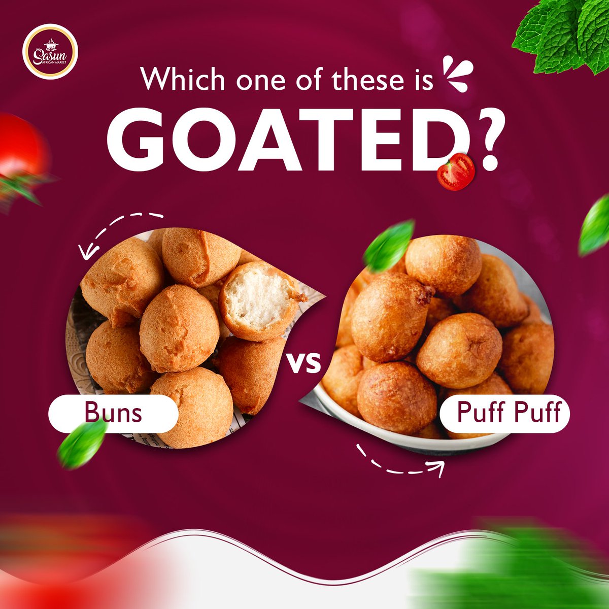 Where are the snacks lovers... 
Which is your favorite; Buns or Puff Puff? 

You can order for all ingredients needed to make this on our website. 
Link in bio!