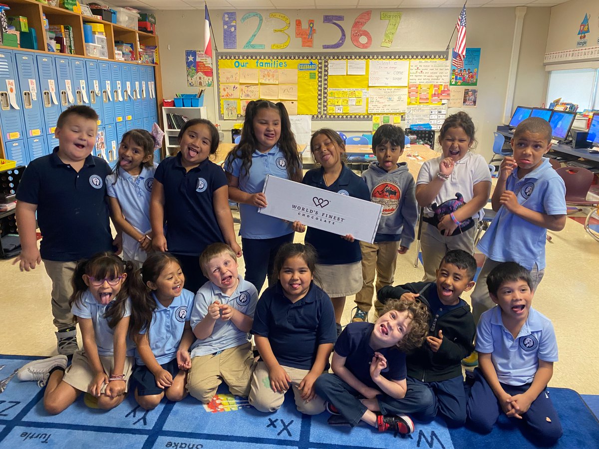 “Chocolate is happiness that you can eat.” Celebrating our class win, highest chocolate sales in the school! #JoyJamesCISD #CastleberryISD <a href="/WrldsFinestChoc/">WorldsFinestChocolate</a>