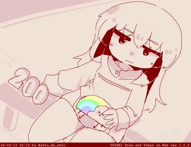 2時ってるじゃ～ん?? #tegaki_dt 