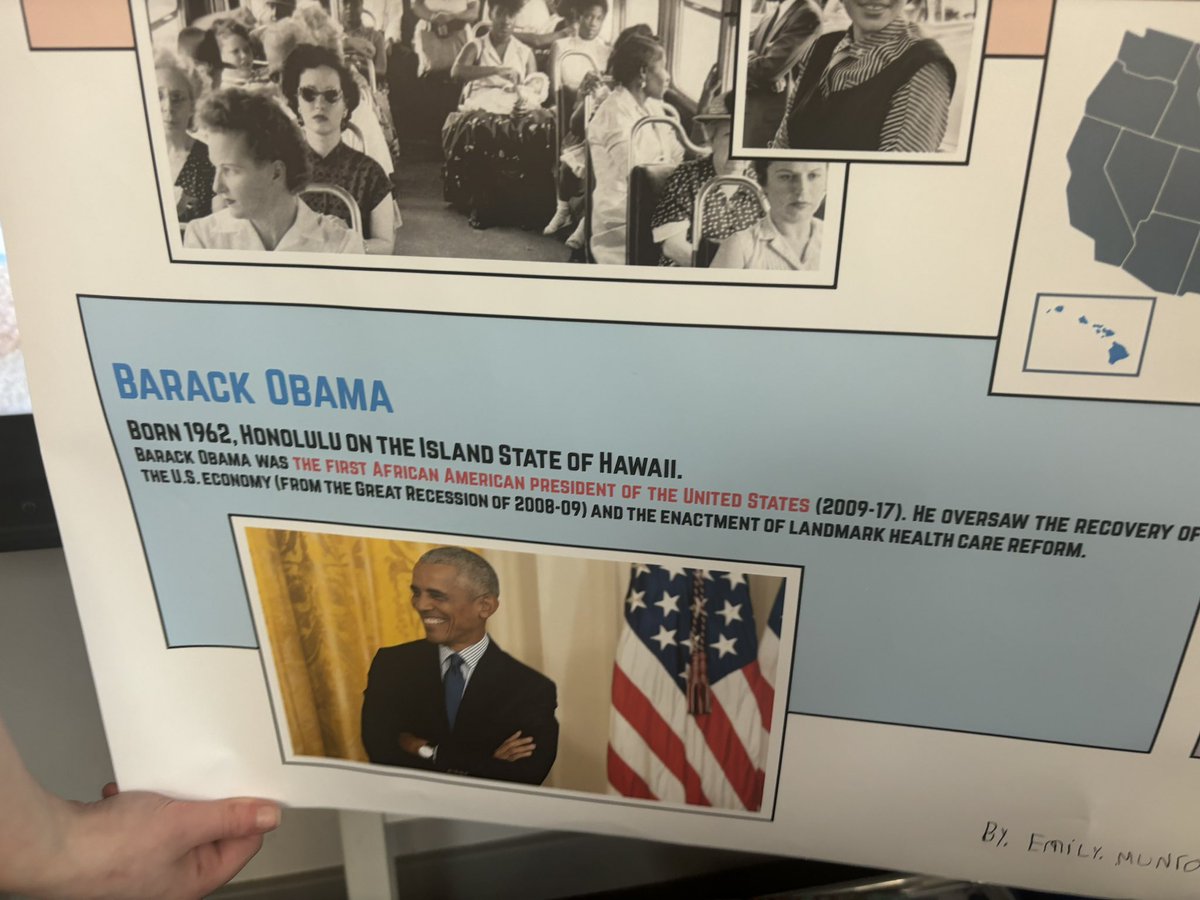 Wow! What an amazing piece of work created by this superstar! Researching the important work of black heroes and their achievements. #GourockAgainstRacism