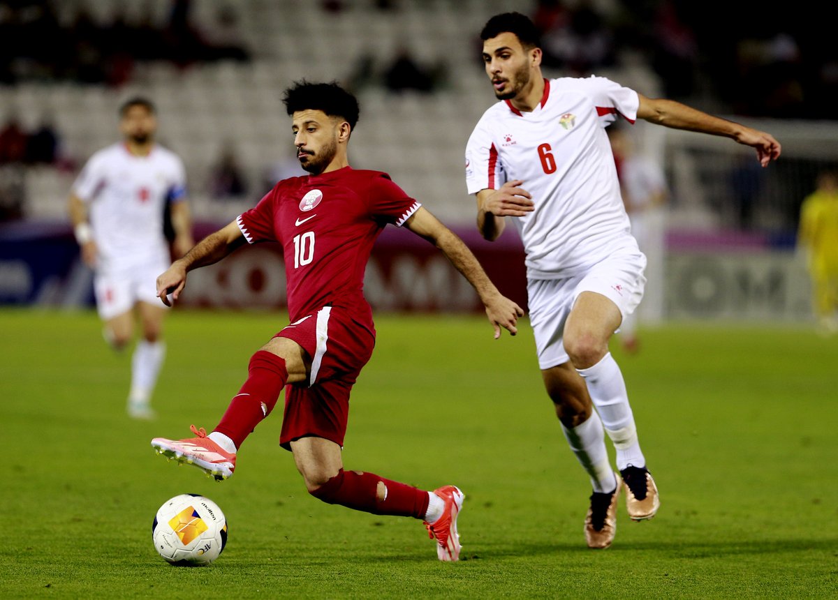 PeninsulaQatar's tweet photo. Highlights of the first half of Jordan vs Qatar AFC U23 match at Al Janoub stadium, Group A.
Pics by Rajan Vadakkemuriyil/The Peninsula
LIVE MATCH: https://t.co/WxTpvEG93k
#Qatar #AFCU23 #AsianCupU23 #JORvQAT https://t.co/FFb5h9OpcT