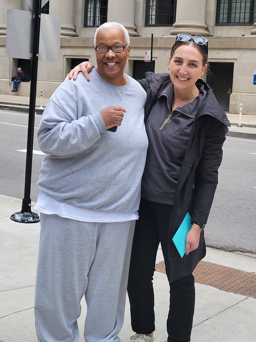 IPP is thrilled to welcome home our client, Tonya “Bam” Woods, who was released today after over 38 years in prison. Bam was represented by pro bono attorney Tara Goodarzi who worked hand-in-hand with Bam to tell the true story of her life and her humanity. (1/5)