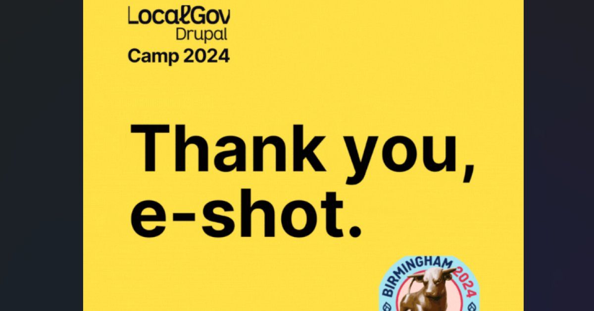 LocalGov Drupal Announces e-shot™ as Social Sponsor for Inaugural LocalGov Drupal Camp bit.ly/443hEsi @eshot_net