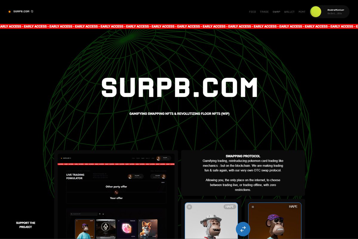 1CYETH's tweet photo. New UI for the landing page just dropped.

Its possible to signup for the waitlist now, and secure the early-bird benefits.

Launching @surpergems 
https://t.co/caQWyVGcTJ https://t.co/NGwAwiCtEs