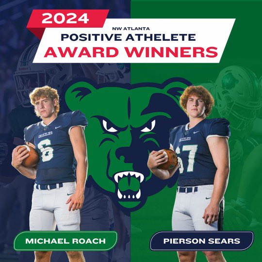 Creekview Grizzly Football (@ftballattheview) on Twitter photo Congratulations to <a href="/pierson_sears/">Pierson Sears</a> and <a href="/michaelroach27/">Michael Roach</a> for being named regional winners for the Positive Athlete Award! <a href="/Prin_Santoro/">Mike Santoro</a> Congratulations to <a href="/pierson_sears/">Pierson Sears</a> and <a href="/michaelroach27/">Michael Roach</a> for being named regional winners for the Positive Athlete Award! <a href="/Prin_Santoro/">Mike Santoro</a>