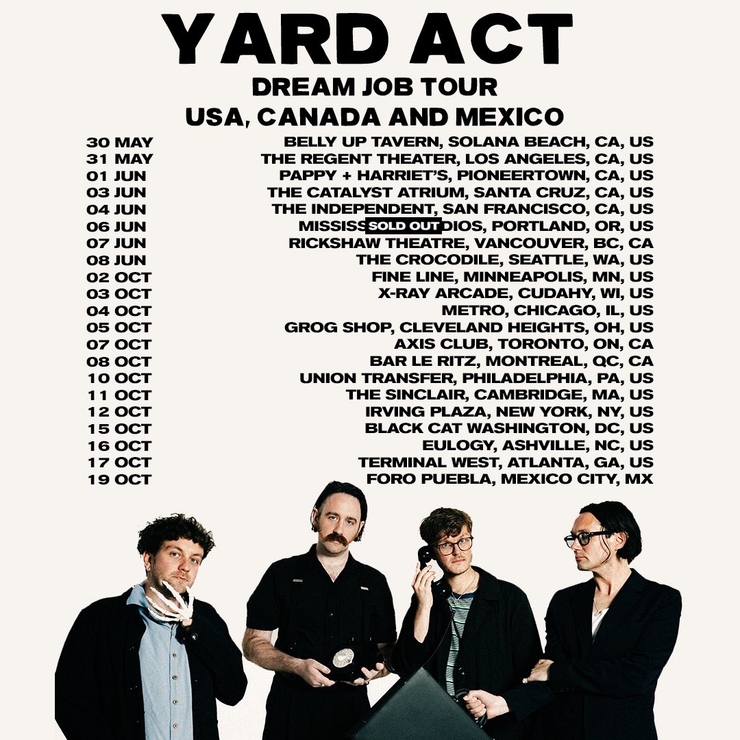 To the fine people of North America, whether that be the United States, Canada or Mexico. We are gearing up for our much anticipated return to your fine continent, fully loaded and ready to rock the shit out of ya. yardactors.com/live/