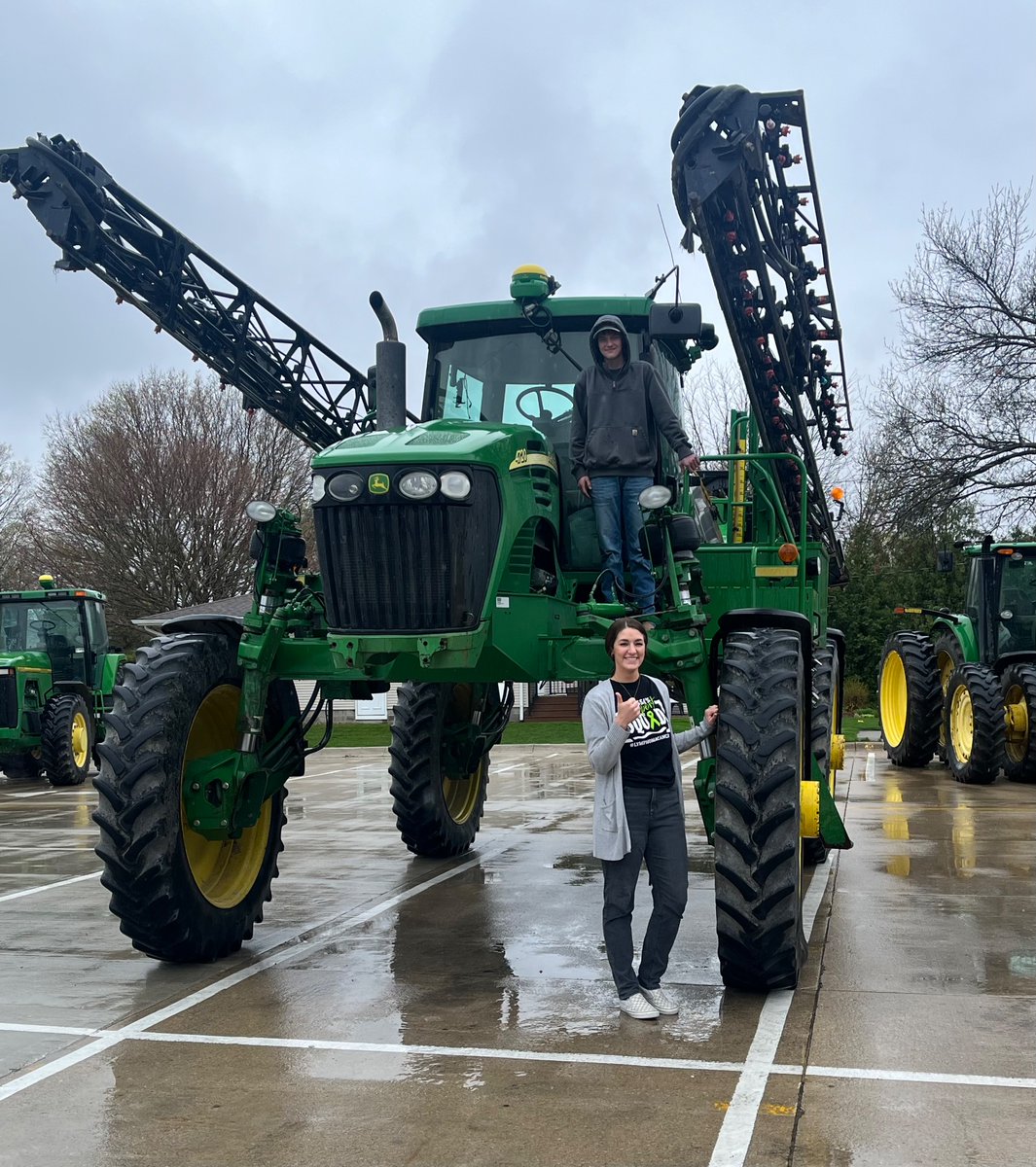 Drive Your Tractor to School Day! Thanks to Leif Lucas for organizing this event!  🚜#rollblue