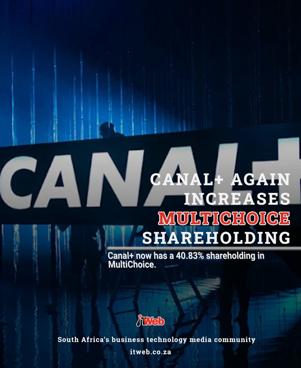 French-based media giant Canal+ has again bought more shares in South African video entertainment group MultiChoice.
itweb.co.za/article/canal-…
#DigitalEconomy #MultiChoice #Videoentertainment #DSTV #PayTV #ImtiazPatel