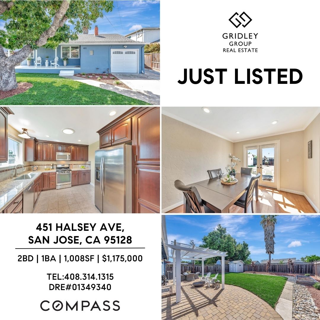 🏡 Just Listed!

Join us for Open House dates on April 20th and 21st from 2 pm to 4 pm!

Don't miss out on this opportunity to own a piece of San Jose.

#DRE01349340 #Compass #REALTOR® #GridleyGroup #JustListed #SanJoseLiving #OpenHouse #RealEstateDreams