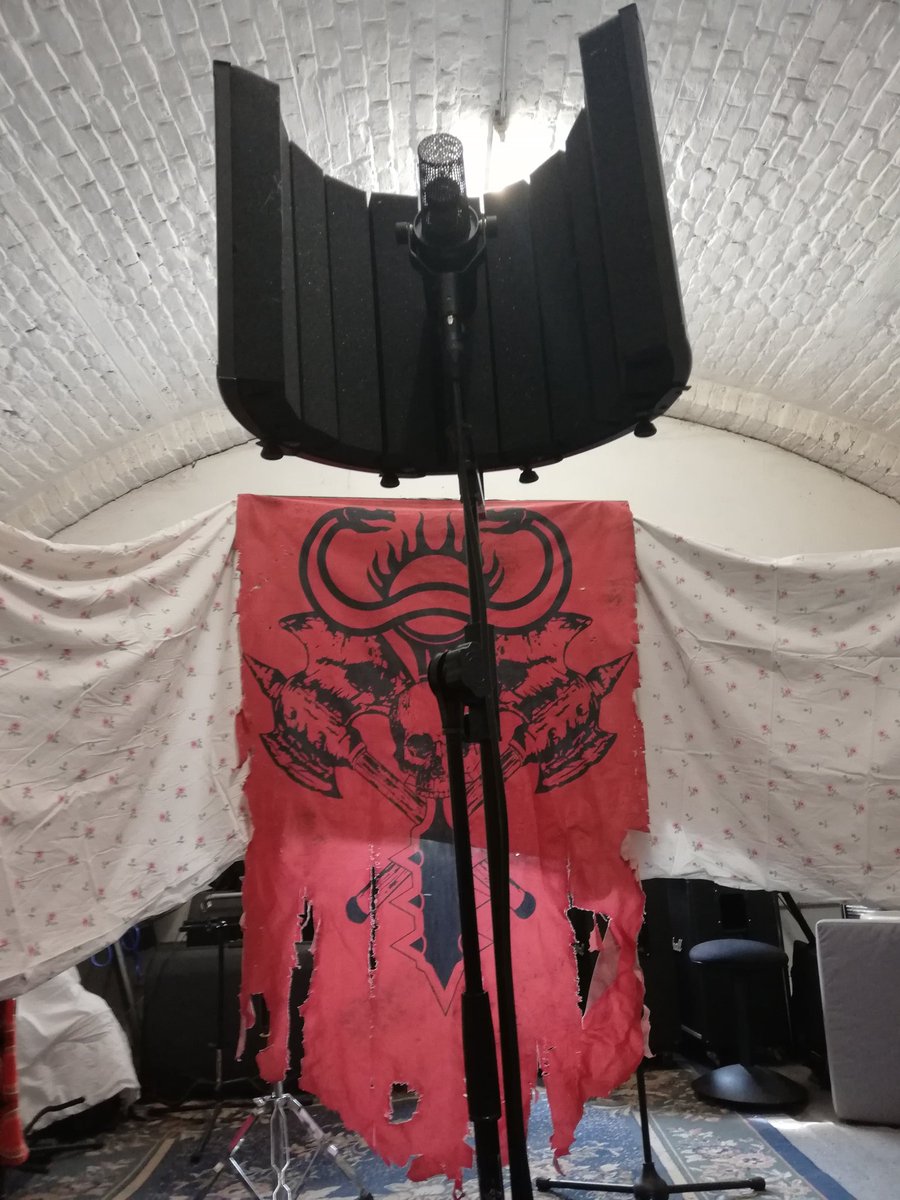 Some last vocal tracking for our upcoming album! Prepare your weapons! #tulsadoom #barbaricmetal #recording