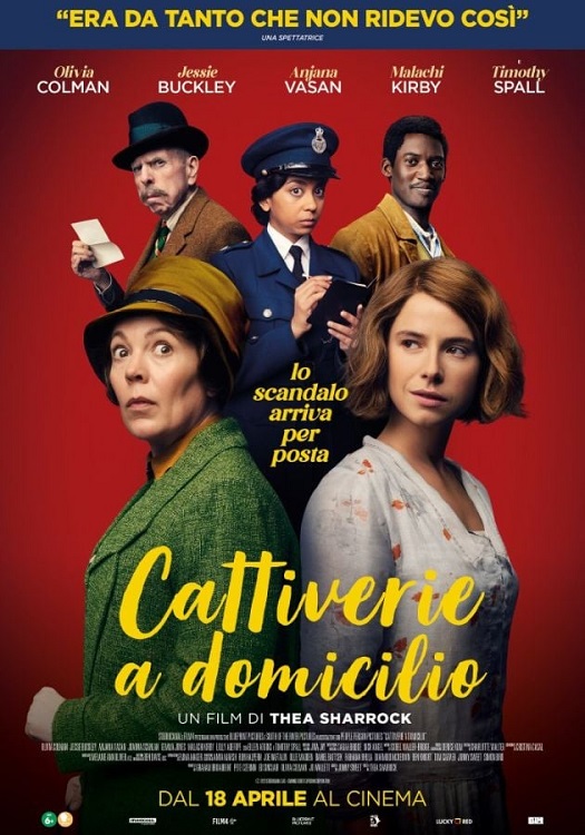 Da oggi #SoloAlCinema arriva la black comedy #CattiverieADomicilio con #OliviaColman, #JessieBuckley e #TimothySpall... in esclusiva tutti i #doppiatori italiani! antoniogenna.net/doppiaggio/fil…