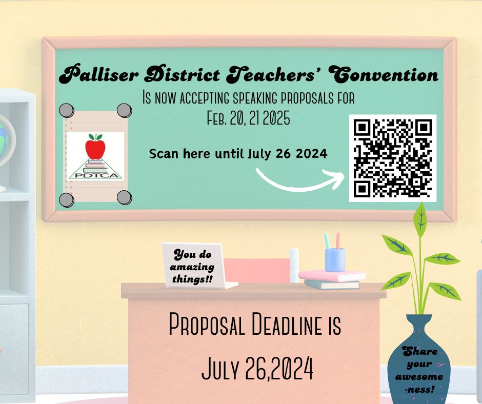 📢 Call for proposals! 🍎 Are you a local educator? We want YOU to speak at our annual teachers' convention! Submit your proposal by July 26. Don't miss out – visit buff.ly/49CyX4N now! #TeachersConvention #CallForProposals