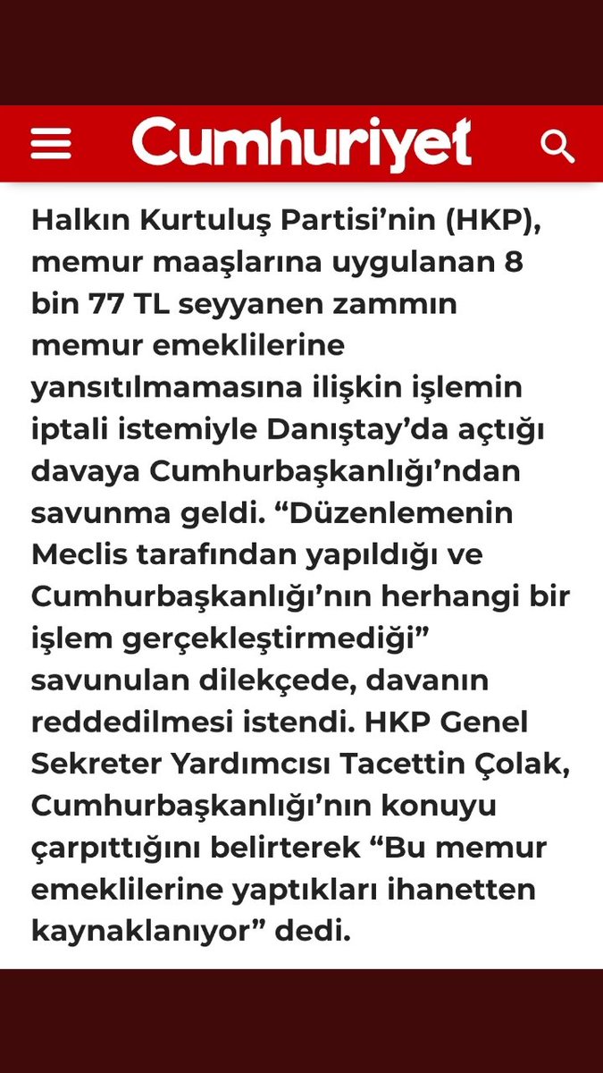 MemurEmeklisi maalesef siyasilerin vurdumduymazlığı ve aymazlığına kurban edildi
Tek çare hukukun üstünlüğü kaldı
Yasalara ve anayasaya aykırı bu KHK düzenlemesinin iptal edilmesi ve hakkımızın verilmesi lazım
@AYMBASKANLIGI @TC_Danistay @AvTacettinColak #EmekliMemur