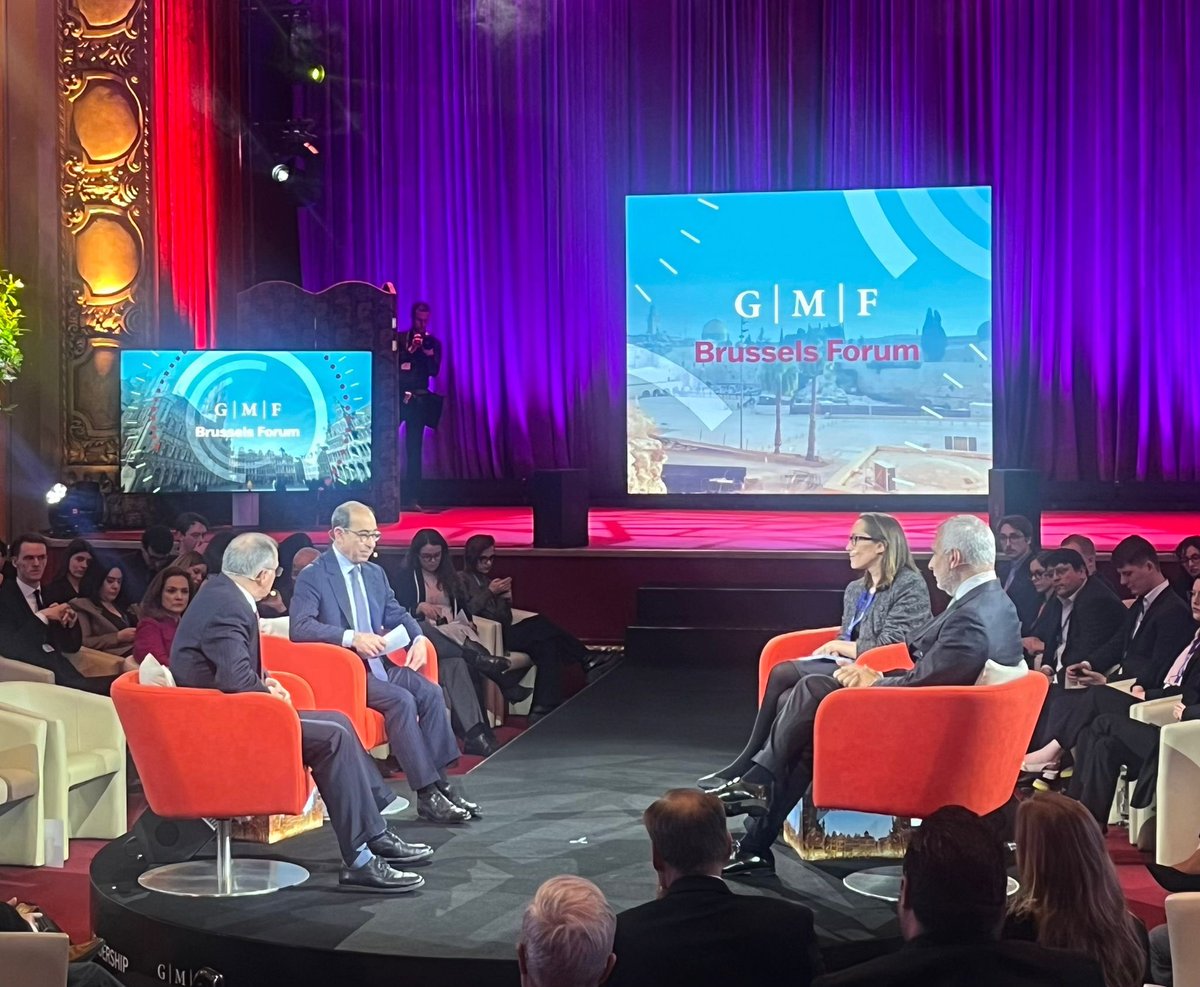 Good discussion at the @gmfus #BrusselsForum on transatlantic cooperation in the South, from strengthening security to #GlobalGateway. Working with partners around the 🌎 is key.