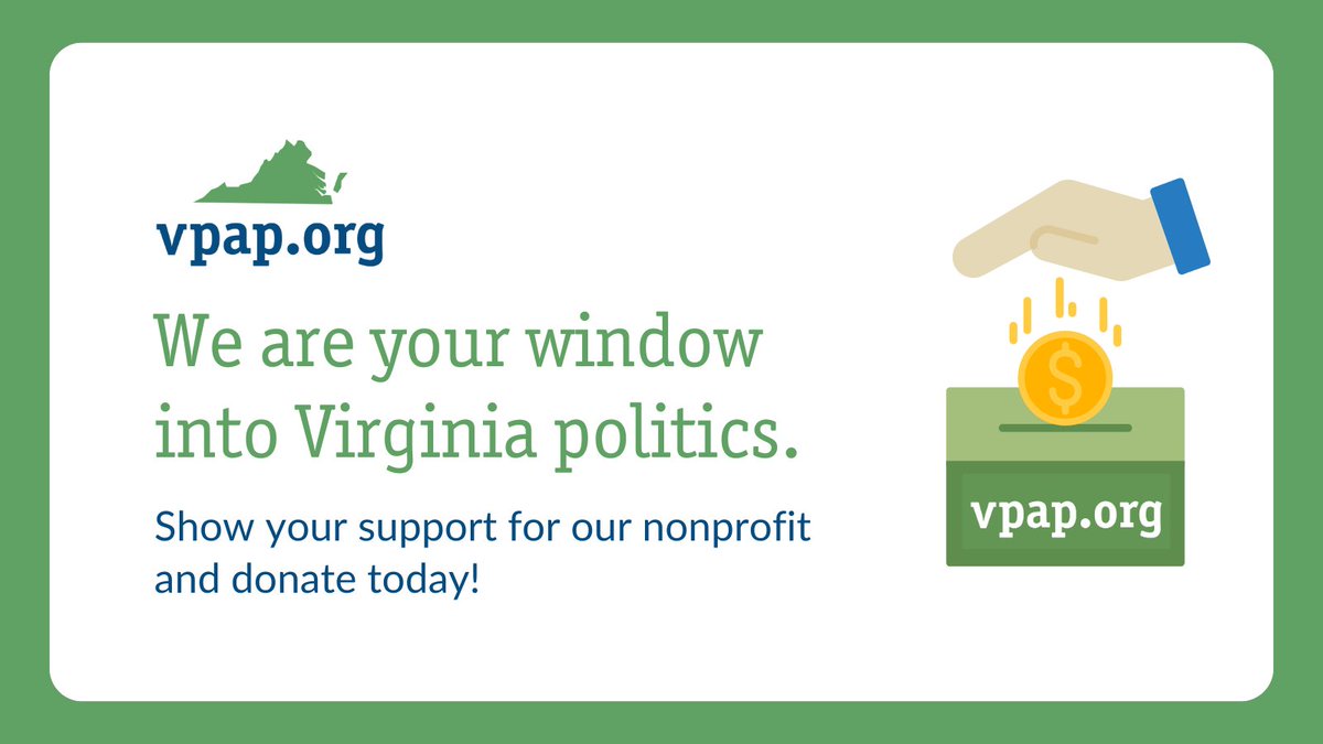 Curious about Virginia's political landscape? With our data visualizations and campaign finance breakdowns, you'll have a front-row seat. Help us keep the spotlight on - donate now 👉 ow.ly/sMn850R7Kxg

#VirginiaPolitics #DonateToday