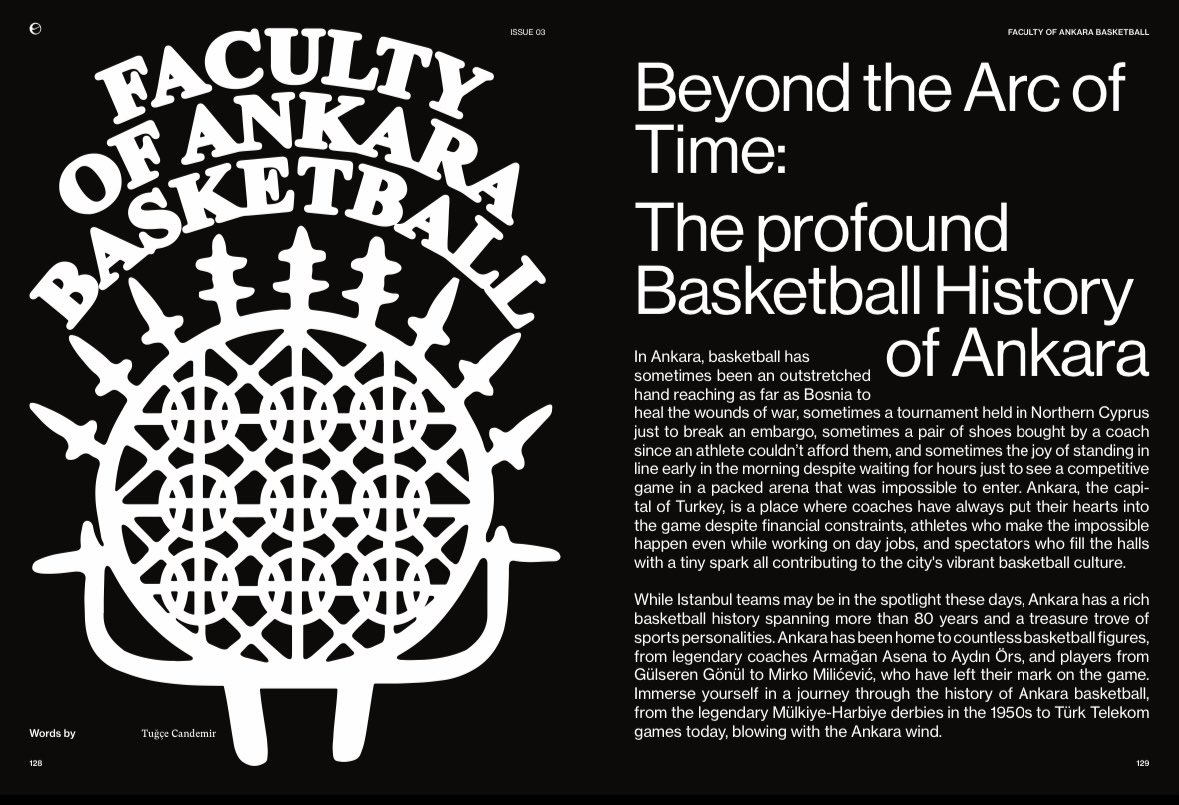 After a year of work, combing through archives, and conducting countless interviews, I wrote the untold 80-year saga of Ankara basketball. From the legendary Mülkiye-Harbiye derbies to Telekom games today, blowing with the Ankara wind.🌪️ Discover more in Overseas, Issue 3.