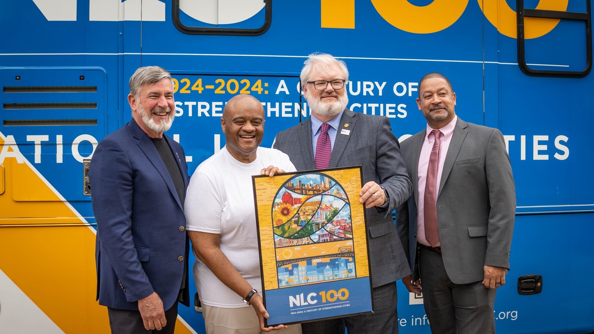 Last month, the City of Charlottesville was recognized as winner of the @leagueofcities Capstone Challenge. This week, we were honored with their presence here in Charlottesville for their 100th anniversary road show. Thank you for stopping by our beautiful town!